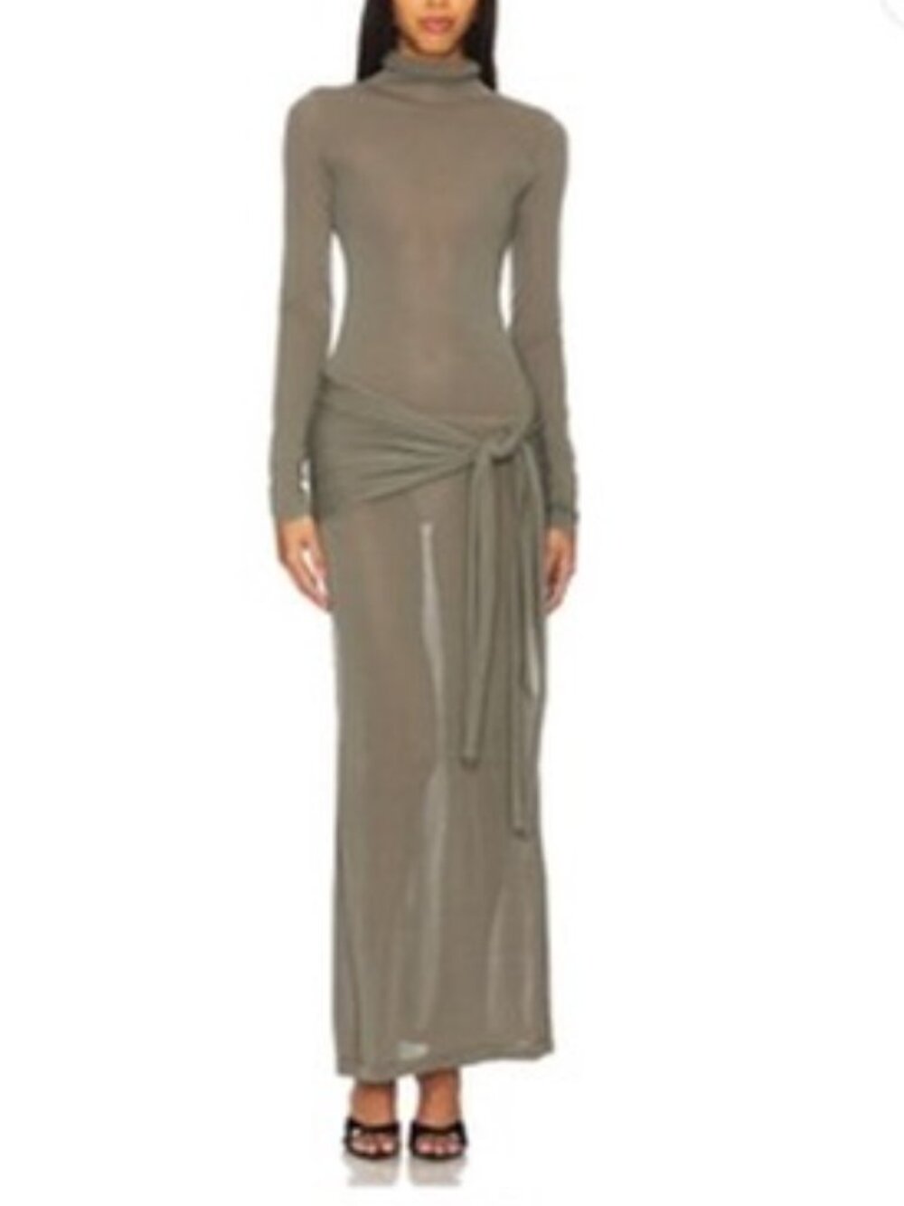 Lovers and Friends Elma Maxi Dress in Moss Green